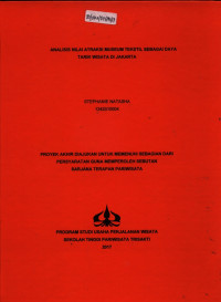 Image of ANALISIS NILAI ATRAKSI MUSEUM TEKSTIL SEBAGAI DAYA TARIK WISATA DI JAKARTA