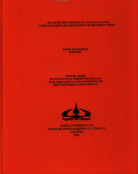 Image of Analisis Pengaruh Kualitas Pelayanan Terhadap Kepuasan Konsumen Di restoran Oseki